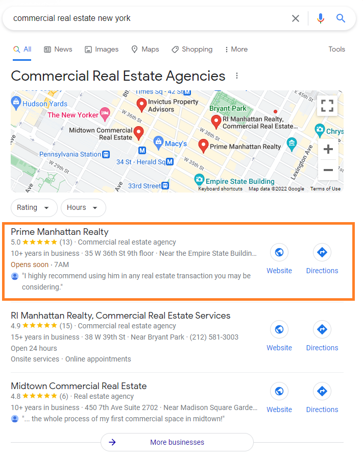 commercial real estate new york